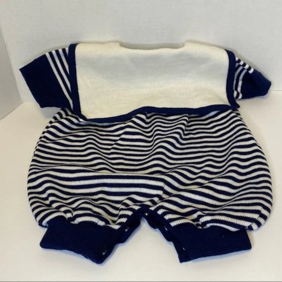 Miel Baby Sailor’s Outfit Navy and White Size 6 months Made in Portugal NWT - Picture 3 of 7